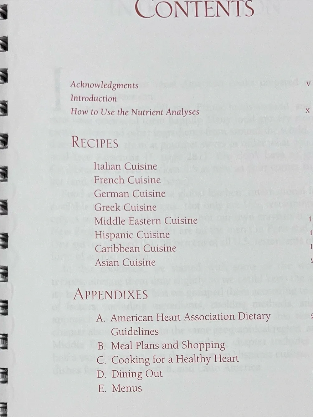 1st Ed 1996 spiral bound American Heart Association Around the World Cookbook